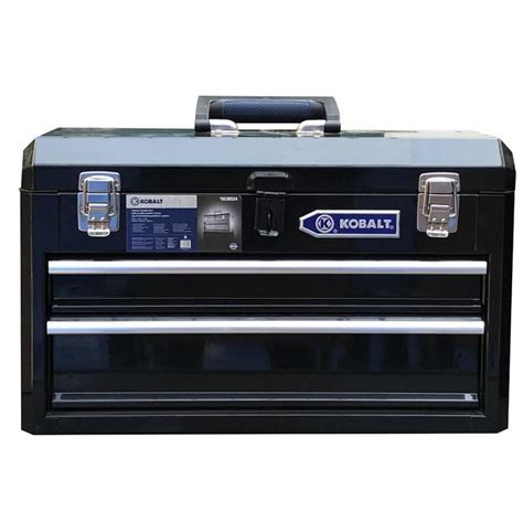 kobalt 20.6-in 2-drawer black steel lockable tool box|kobalt 6 drawer tool chest.